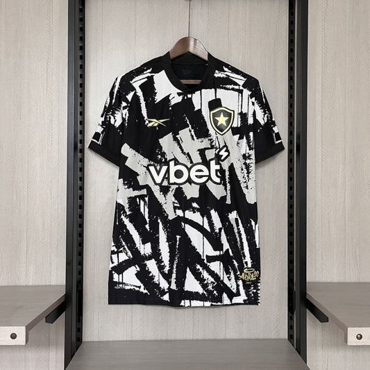 Camisola Botafogo-RJ 2025-26 Alternativa Preta Versão Adepto