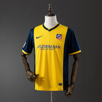 Camisola Atletico Madrid 2013-14 Alternativa Amarela Versão Adepto