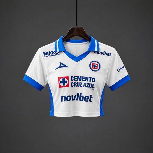Crop Top Mulher CD Cruz Azul 2026-27 Alternativo Branco