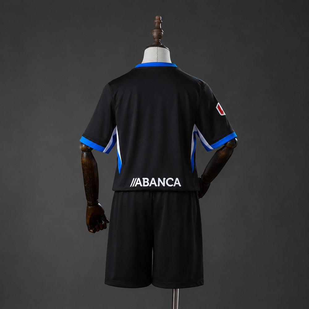 Kit Criança RC Deportivo de Corunha 2026-27 Alternativo Preto