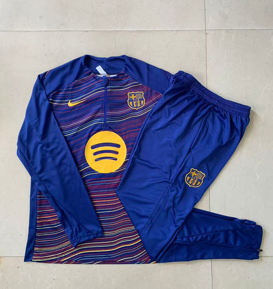 Fato de Treino FC Barcelona 2025-26 - Camisola com Fecho