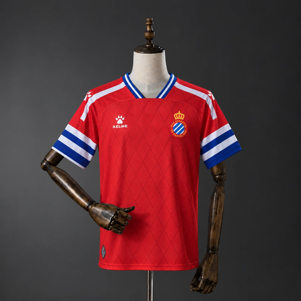 Camisola RCD Espanyol 2026-27 Alternativa Vermelha Versão Adepto