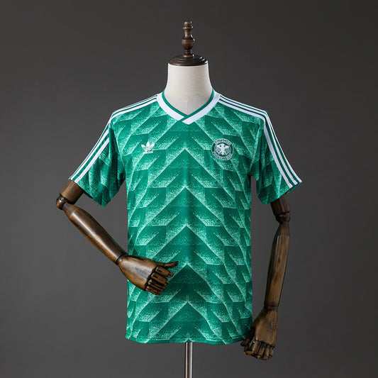 Camisola Alemanha 1990 Alternativa Verde Versão Adepto