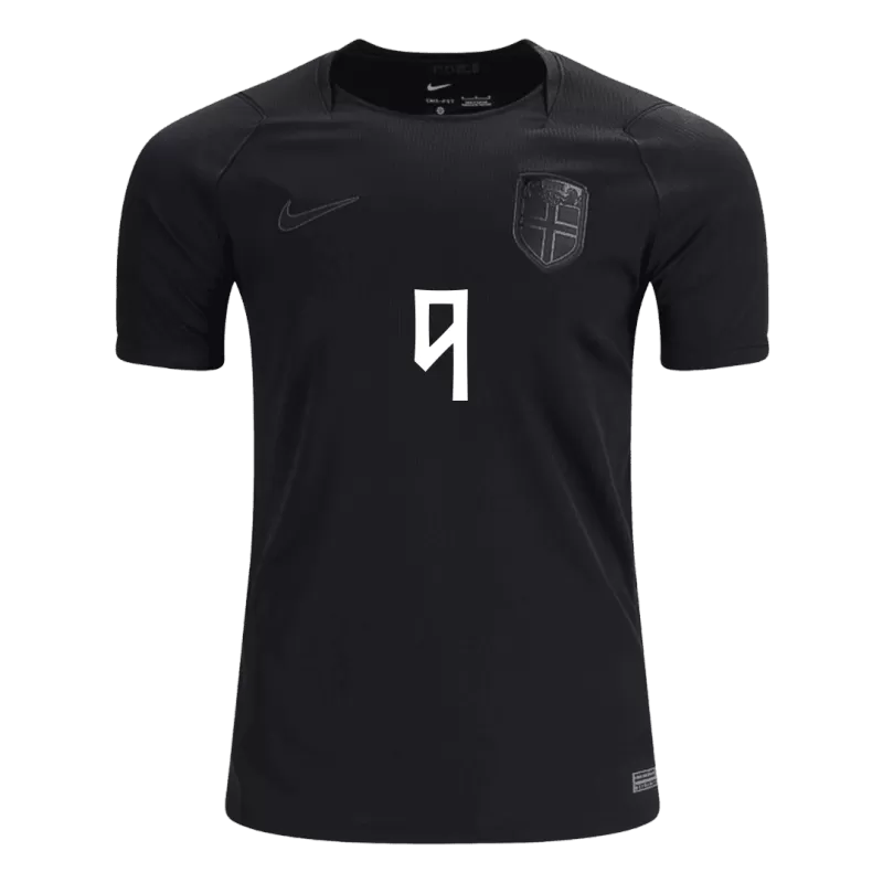 Camisola Noruega 2026 Alternativa Preta Versão Adepto BRAUT HAALAND #9