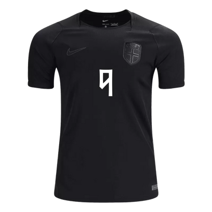 Camisola Noruega 2026 Alternativa Preta Versão Adepto BRAUT HAALAND #9
