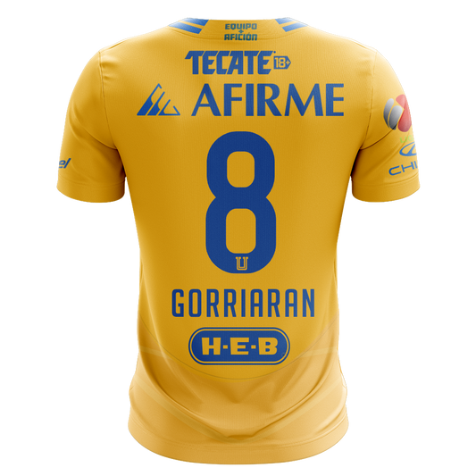 Camisola Tigres 2024-25 Principal Versão Adepto GORRIARAN #8