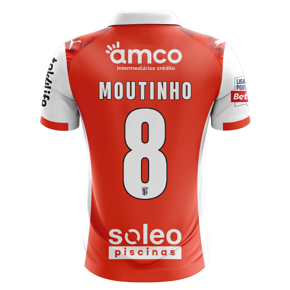 Camisola SC Braga 2025-26 Principal Versão Adepto MOUTINHO #8