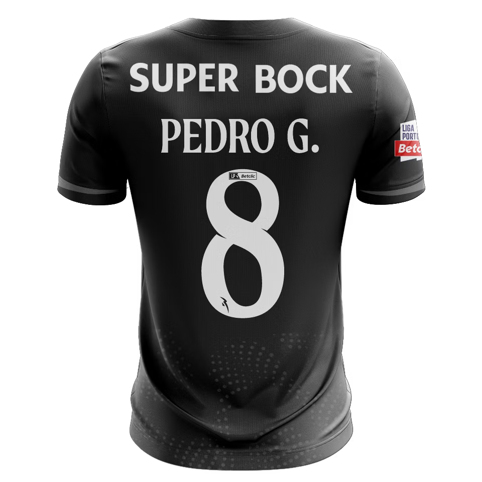 Camisola SCP 2025-26 Alternativa Preta Versão Adepto PEDRO G. #8