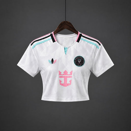 Crop Top Mulher Inter Miami CF 2026-27 Alternativo Branco