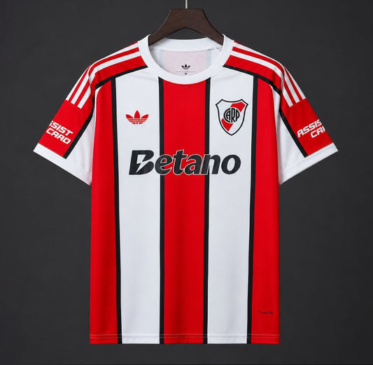 Camisola CA River Plate 2026-27 Alternativa Riscas Versão Adepto