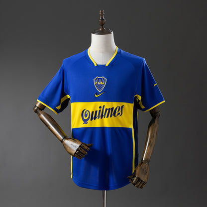 Camisola CA Boca Juniors 2001-02 Principal Versão Adepto