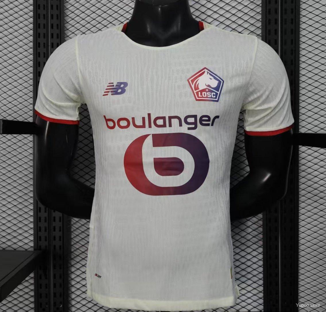Camisola LOSC Lille 2025-26 Alternativa Branca Versão Jogador