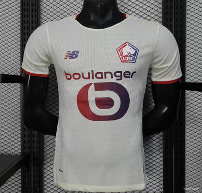Camisola LOSC Lille 2025-26 Alternativa Branca Versão Jogador