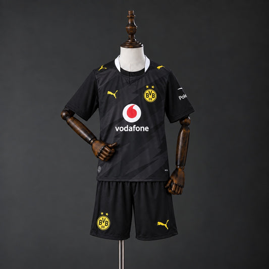 Kit Criança Borussia Dortmund 2026-27 Alternativo Preto