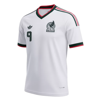 Camisola Mexico 2026 Alternativa Branca Versão Adepto RAÚL #9