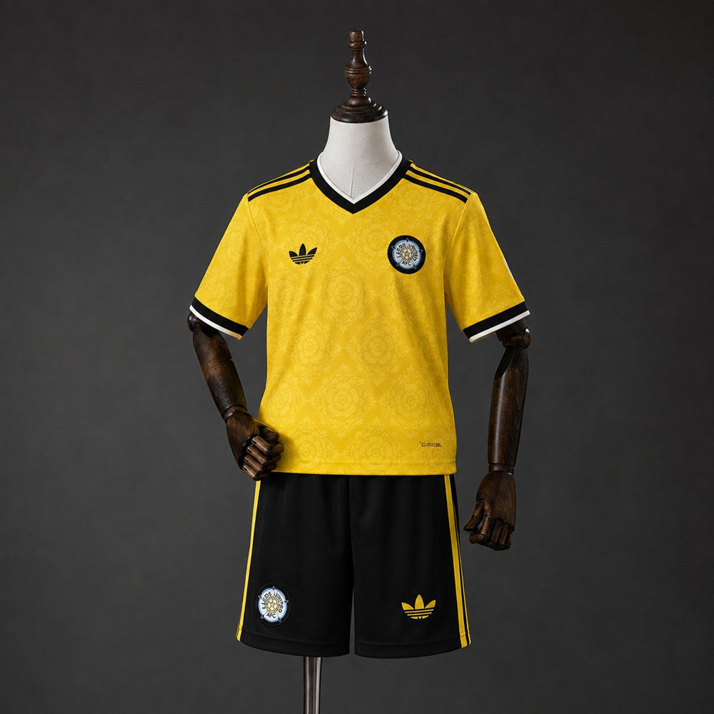 Kit Criança Leeds-U 2026-27 Alternativo Amarelo