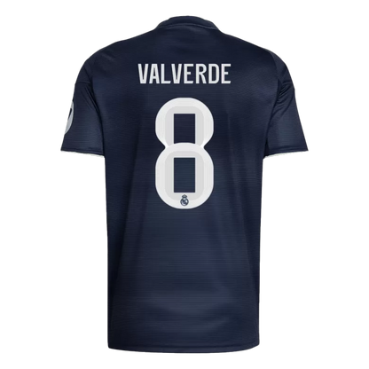 Camisola Real Madrid CF 2025-26 Alternativa Azul Escura Versão Adepto VALVERDE #8