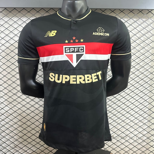 Camisola São Paulo FC 2025-26 Alternativa Preta Versão Adepto