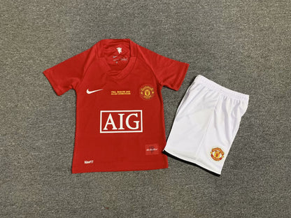 Kit Criança M-United 2007-08 Principal Final UCL