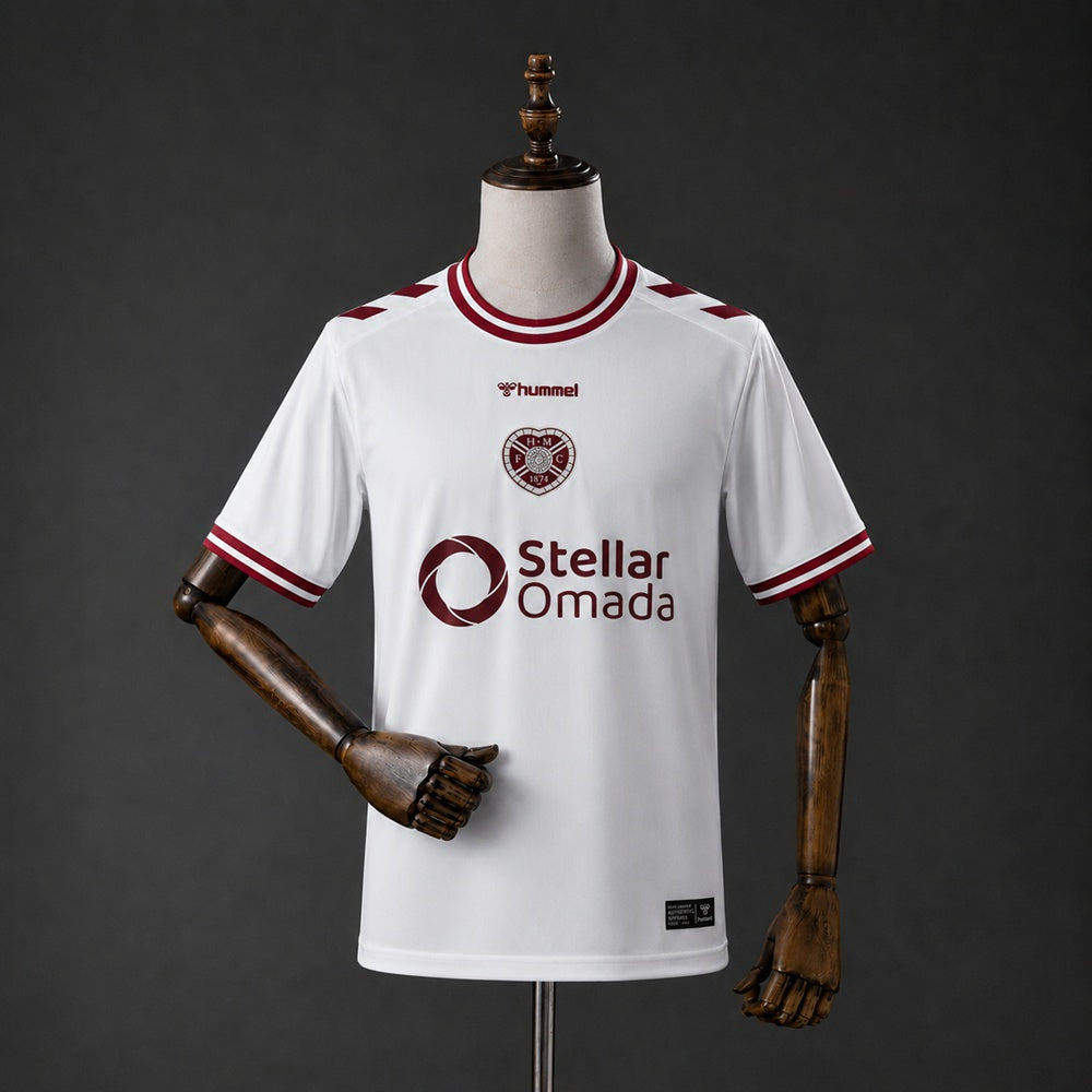 Camisola Heart of Midlothian FC 2026-27 Alternativa Branca Versão Adepto