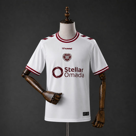 Camisola Heart of Midlothian FC 2026-27 Alternativa Branca Versão Adepto
