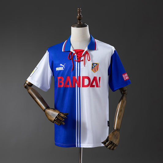 Camisola Atletico Madrid 1996-97 Alternativa Branca Versão Adepto