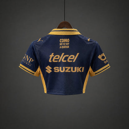Crop Top Mulher UNAM Pumas 2026-27 Alternativa Azul