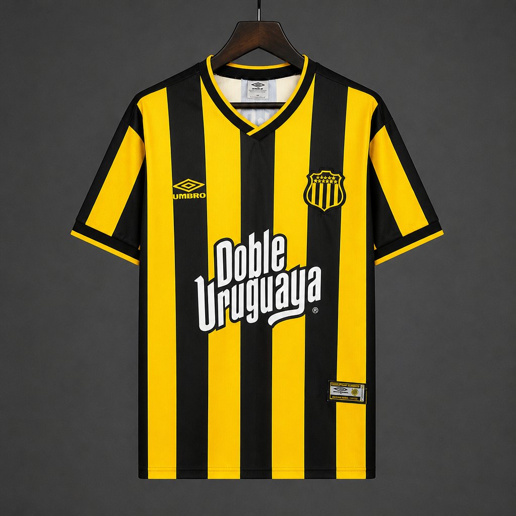 Camisola CA Penarol 2002-03 Principal Versão Adepto