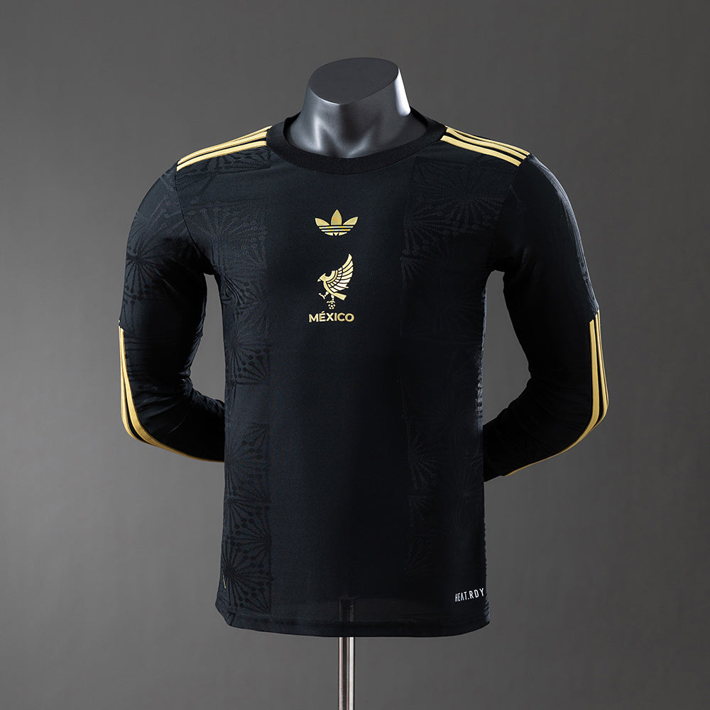 Camisola Manga Comprida Mexico 2025 Edição Gold-Cup Versão Jogador