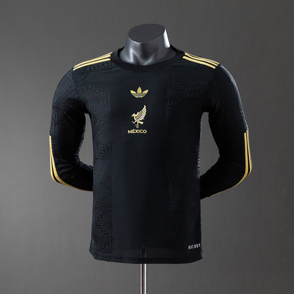 Camisola Manga Comprida Mexico 2025 Edição Gold-Cup Versão Jogador