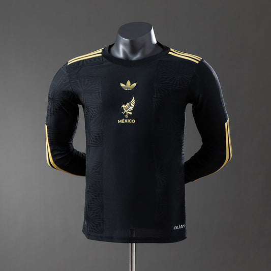 Camisola Manga Comprida Mexico 2025 Edição Gold-Cup Versão Jogador