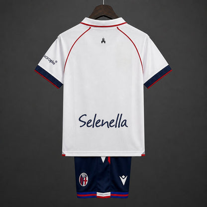 Kit Criança Bolonha FC 2026-27 Alternativo Branco