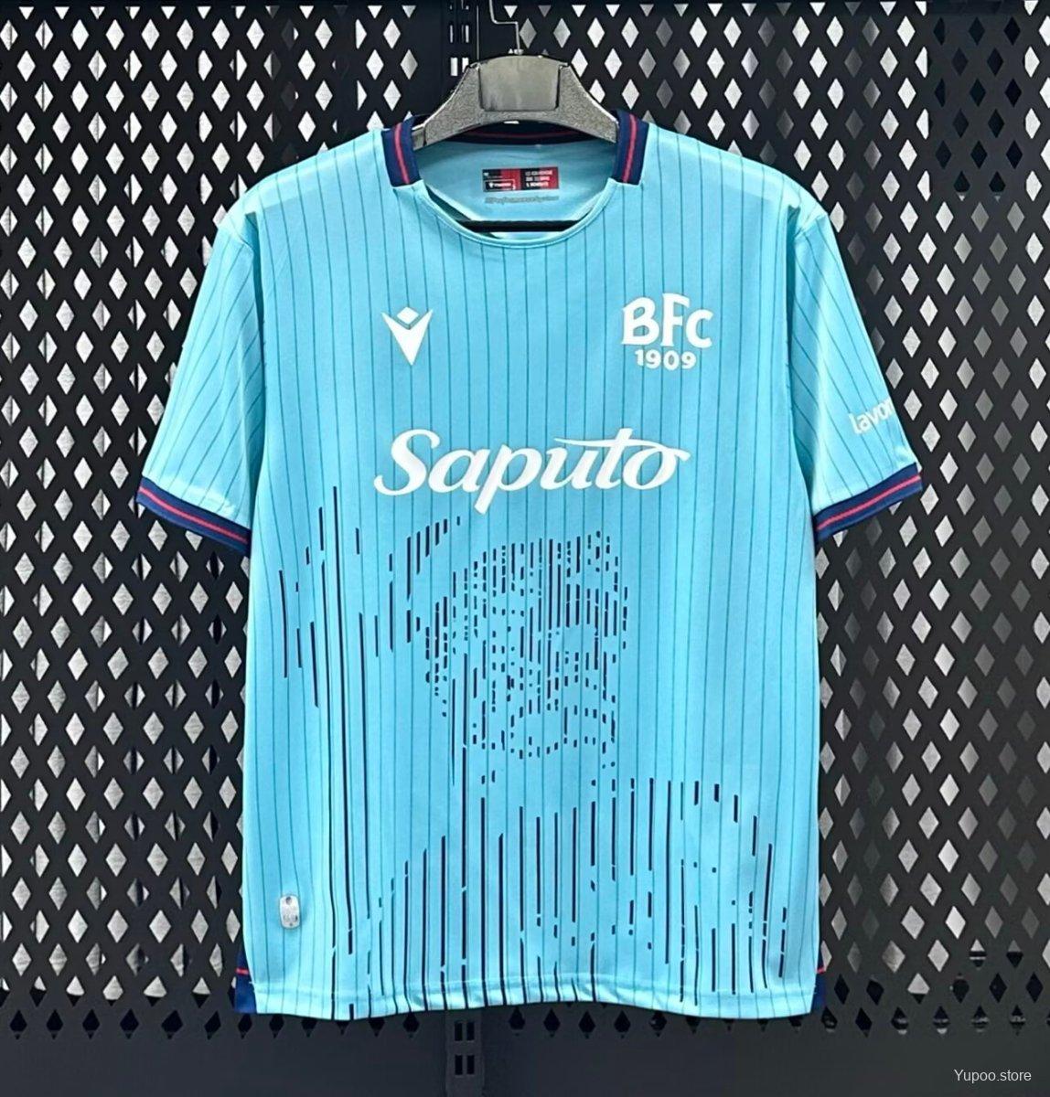 Camisola Bologna 2025-26 Alternativa Azul Versão Adepto