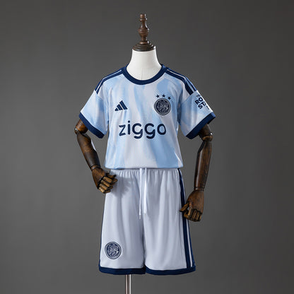 Kit Criança AFC Ajax 2026-27 Alternativo Azul