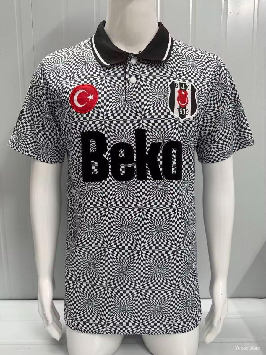 Camisola Besiktas JK 1991-92 Principal Versão Adepto