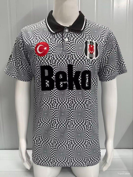Camisola Besiktas JK 1991-92 Principal Versão Adepto