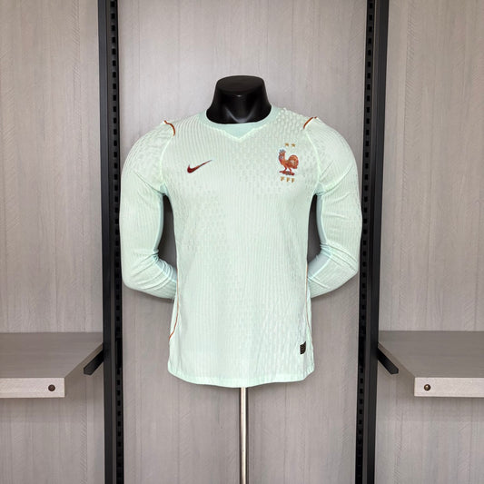 Camisola Manga Comprida França 2026 Alternativa Verde Versão Jogador