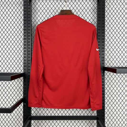 Camisola Manga Comprida Atletico Madrid 2025-26 Pre-Match Versão Adepto