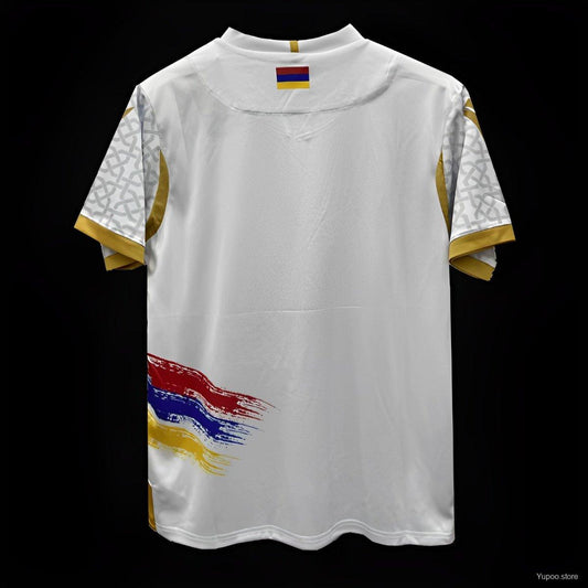 Camisola Armenia 2024 Alternativa Branca Versão Adepto