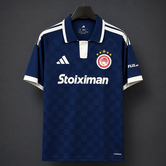 Camisola Olympiacos 2026-27 Alternativa Azul Versão Adepto