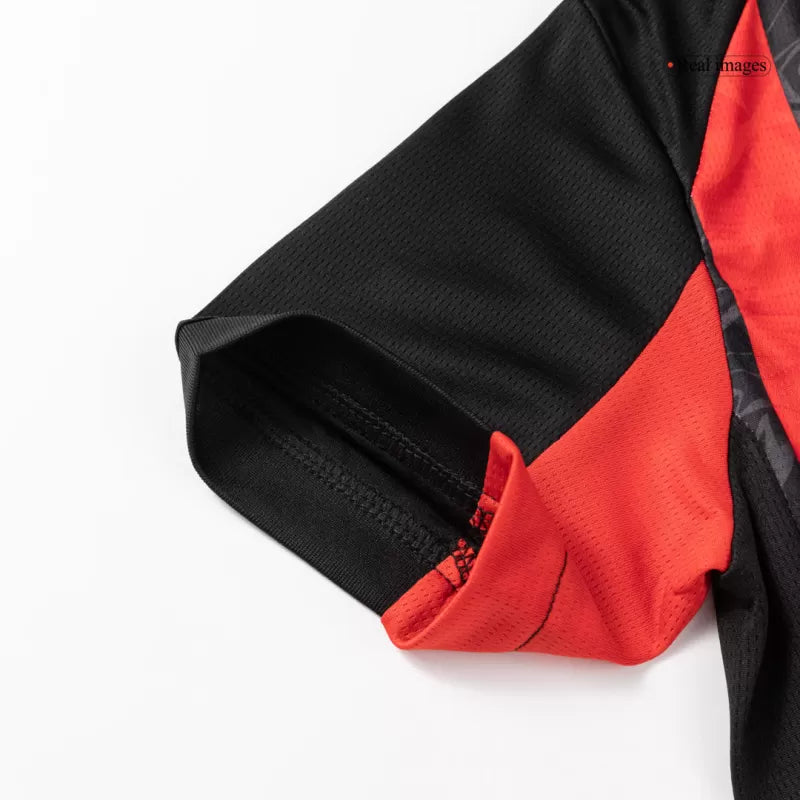 Kit Criança AC Milan 2025-26 Principal RAFA LEÃO #10 (Entrega Imediata)