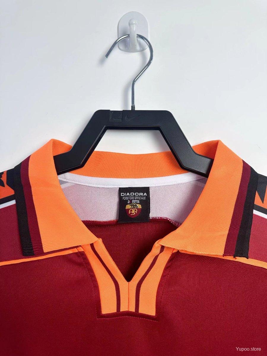 Camisola Manga Comprida AS Roma 1998-99 Principal