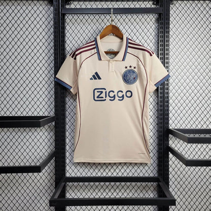 Camisola AFC Ajax 2025-26 Alternativa Amarela Versão Adepto