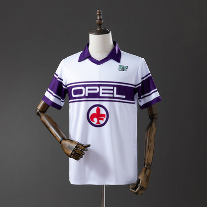 Camisola ACF Fiorentina 1983-84 Alternativa Branca Versão Adepto