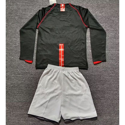 Kit Criança Manga Comprida M-United 2007-08 Alternativo