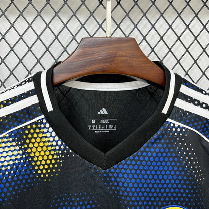 Camisola Leeds-U 2025-26 Alternativa Azul Escura Versão Adepto
