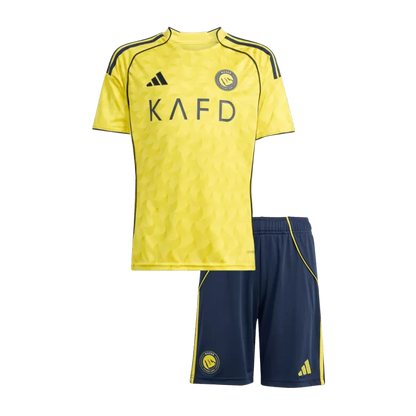 Kit Criança Al-Nassr FC 2025-26 Principal