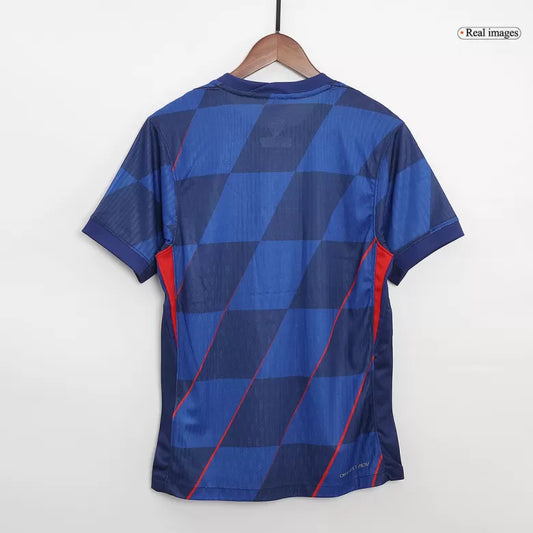 Camisola Croácia 2024 Alternativa Azul Versão Adepto