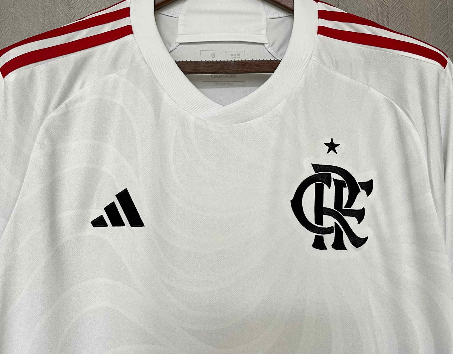Camisola Flamengo 2024-25 Alternativa Branca Versão Adepto
