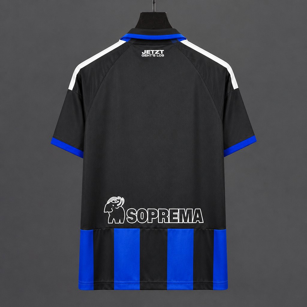 Camisola RC Strasbourg 2026-27 Alternativa Preta Versão Adepto
